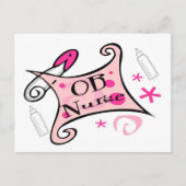 OBナース(産科)看護 ポストカード (正面)