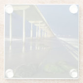 OB桟橋 ガラスコースター (裏面)