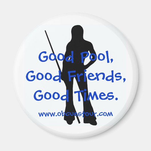 OB Cuesレディース9 – ボールツアーマグネット概要 マグネット (正面)