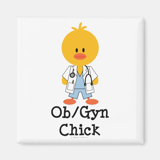 OB/GYNひれ磁石 マグネット (正面)