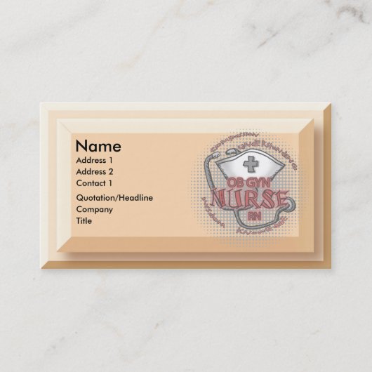 Ob GynナースAxiom名刺 名刺 (正面)