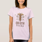 OB GYNロックスオーガニックティー Tシャツ (正面)