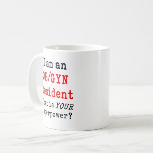 ob/gyn居住者 コーヒーマグカップ (正面左)