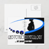 OB / GYN AT YOUR CERVIX - おもしろい MEDICAL ポストカード (正面/裏面)