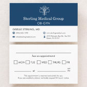 OB-GYN Doctor Office Appointment 名刺