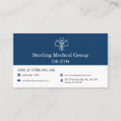 OB-GYN Doctor Office Appointment 名刺 (正面)