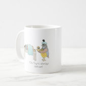 Ob/Gyn Quail Coffee Mug コーヒーマグカップ (正面左)