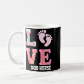 Ob Nurse Valentines Day Delivery Labor Nursing 1  コーヒーマグカップ (左)