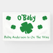 O'Baby聖パトリックデーベイビーシャワー 横断幕 (横)