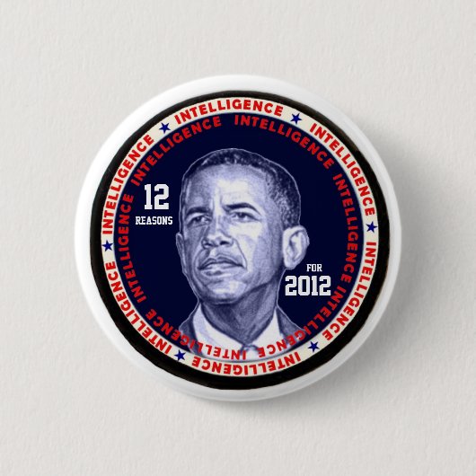 Obama12はボタン推論します 缶バッジ (正面)