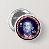 Obama12はボタン推論します 缶バッジ (正面&裏面)