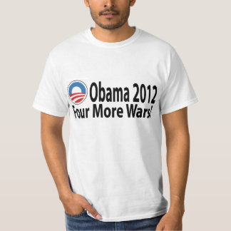 Obama2012 4つのより多くの戦争 tシャツ