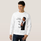 obama5、PresidentBarackオバマのYes、私達は、できます スウェットシャツ (正面フル)