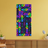 OBAMA カラフル 2012キャンバス印刷、14 x 30インチ キャンバスプリント (インサイチュ (リビング))