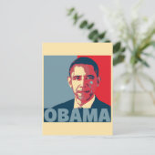 OBAMA ポップアート ポストカード (スタンド正面)