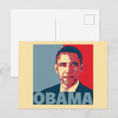 OBAMA ポップアート   ポストカード (正面/裏面)