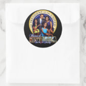 OBAMA-1 FAMILY SHEET of Stickers ラウンドシール (バッグ)