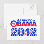 OBAMA 2012はがき ポストカード (正面/裏面)