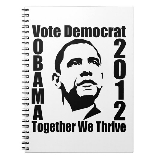 OBAMA 2012カスタムノートブック ノートブック (正面)