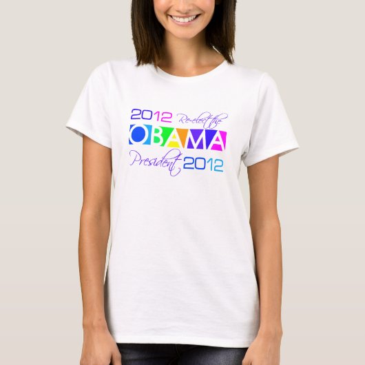 OBAMA 2012シャツ – スタイルとカラーを選択 Tシャツ (正面)