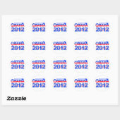 OBAMA 2012ステッカー ラウンドシール (シート)