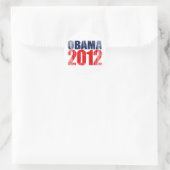 OBAMA 2012ヴィンテージ.png ラウンドシール (バッグ)