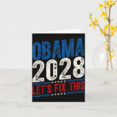 Obama 2028 Let's Fix This Obama 48th President カード (黄色い花)