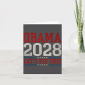 Obama 2028 Let's Fix This Obama 48th President カード (正面)