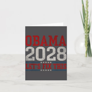 Obama 2028 Let's Fix This Obama 48th President カード