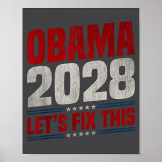 Obama 2028 Let's Fix This Obama 48th President ポスター