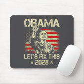 Obama 2028 Let's Fix This Obama 48th President マウスパッド (マウス)