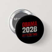 Obama 2028 Let's Fix This Obama 48th President 缶バッジ (正面&裏面)