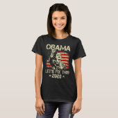 Obama 2028 Let's Fix This Obama 48th President Tシャツ (正面フル)