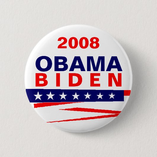 OBAMA-BIDEN 2008年 缶バッジ (正面)