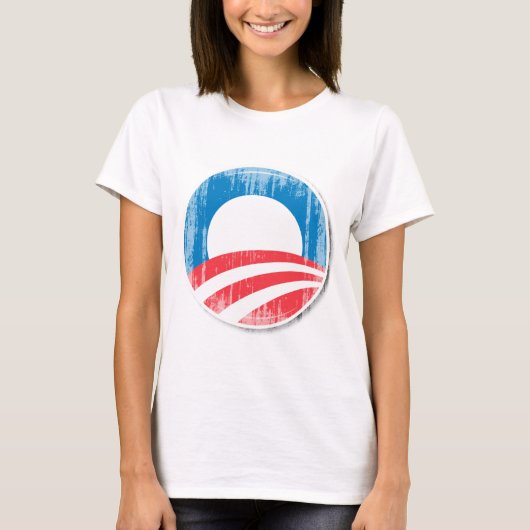 OBAMA-BUTTON Vintage.png Tシャツ (正面)