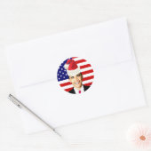 Obama Christmas stickers ラウンドシール (封筒)