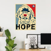 obama first puppy - hope ポスター (ホームオフィス)