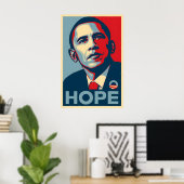 Obama Hope Poster Shepard Fairey Iconic Campaign ポスター (ホームオフィス)