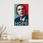 Obama Hope Poster Shepard Fairey Iconic Campaign ポスター (キッチン)