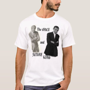 Obama/JFKの交差ステッチのワイシャツ Tシャツ