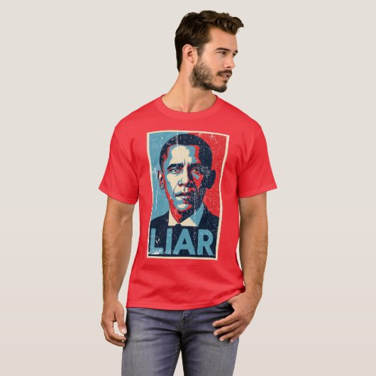 Obama Liar-Photoroom Tシャツ (正面フル)