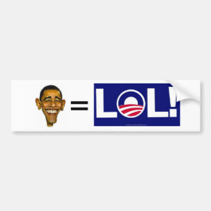 obama=lol バンパーステッカー