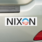 Obama=Nixon バンパーステッカー (車上)