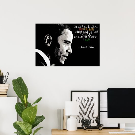 Obama Poster ポスター (ホームオフィス)