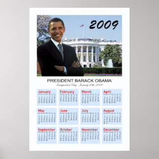 Obama Poster - 2009年ウォールカレンダー ポスター