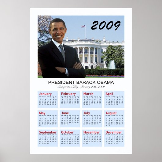Obama Poster - 2009年ウォールカレンダー ポスター (正面)