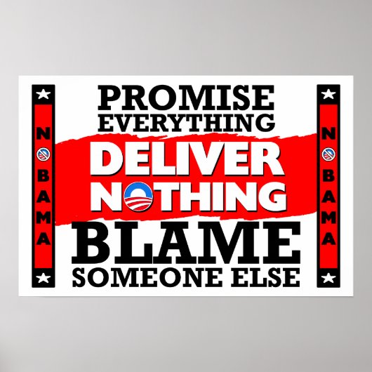 Obama: Promise Everything, Deliver Nothing! ポスター (正面)