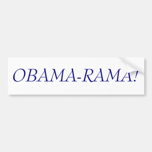 OBAMA-RAMA! バンパーステッカー (正面)