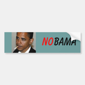 obama_smoking1、いいえ、BAMA バンパーステッカー