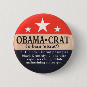 Obamacratピン 缶バッジ